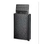ZR296 Vintage Carbon Fiber Automatic Elastic Card Aluminum Alloy RFID Card Box Anti-theft Brush Card Clip Shield