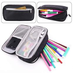 Gelory Wholesale Large-capacity Multifunctional Elementary School Students Three-layer Pencil Case