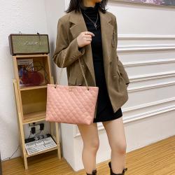 Gelory Customized Women's Tote Bags Autumn Winter New Lady Shoulder Bag Large Capacity PULeather Geometric Handbag