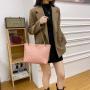 Gelory Customized Women's Tote Bags Autumn Winter New Lady Shoulder Bag Large Capacity PULeather Geometric Handbag