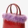 New Design Luxury  Women Cross Body Bag Custom Logo Shoulder Bag High Quality PU Leather With Fur Ladies Handbag