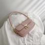 2024 New Simple Fashion Women's Bag Handbag Small Square Bag Retro Crocodile Pattern Niche Ladies Shoulder Armpit Bag