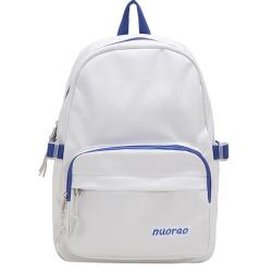 ZR290 Contrast Color NewVersatile Schoolbag Unisex Fashion Backpack Oxford Zipper Backpack High School Student Travel Laptop Bag