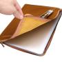 Custom business laptop bag genuine leather slim sleeve laptop case bag leather sleeve pouch bag