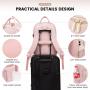 LOVEVOOK Multiple Pockets Casual 15.6" 17" Oxford Laptop Backpacks Water Resistant College School Book bag Women Travel Backpack