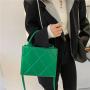 Gelory new fashion autumn and winter New simple ins rhombus tote bag large capacity shoulder crossbody Package
