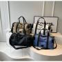 ZR924 New Leisure Travel Bag Fashion Outdoor Sports Shoulder Bag Oxford Cloth Wear-resistant Foldable luggage Fitness Bag
