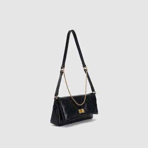 New Design Underarm Bags Classic Quilted Shoulder Bags Custom Logo Women Soft PU Leather Cross Body Bags