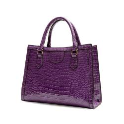 2024 Custom Crocodile Vegan Leather Hand Bag For Women Ladies With Clutch Purse