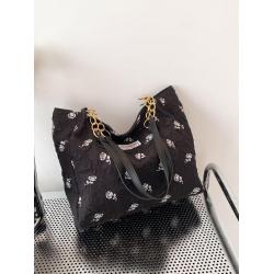 2024 New Arrival Bags Brand Golden Chain PU Leather Shoulder Bags Ladies Trendy Fashion Wome's Handbags