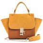2024 New Stone Pattern Chain Portable Shoulder Bag Korean Version Messenger Wing Bag Bucket Zipper Bag With Lock