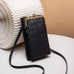 2024 Ladies Embossed Mobile Phone Bag Fashionable Portable Women's Bag with Joker Design Wholesale Foreign Trade