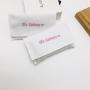 Custom Pink Logo Envelope Cotton Twill Jewelry Pouch Gift Comb Mirror Packaging Envelope Cotton Bag