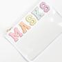 Stock Chenille Patches Clear Waterproof PVC Zipper Toiletry Carry Pouch Portable Makeup Organizer Bag Cosmetic Bag transparent