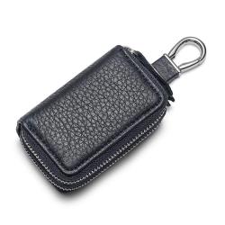KBW220 2023 Waterproof Genuine Leather Car Key Case Head Layer Cowhide Car Remote Control Protection Leather Case Lock Key Case