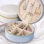 Fashion Portable Small Jewelry Boxes Travel Earrings Necklace Ring Organizer Storage Case Velvet Jewelry Box