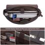Lovevook Waterproof Anti-theft Retro Vintage Leather Work Large Capacity  business Messenger Bags men Briefcase laptop bags