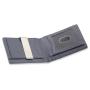 Custom leather money clip wallet leather slim wallet RFID smart wallet with money clips