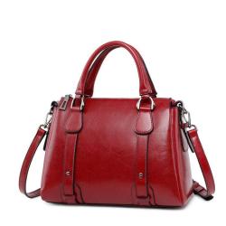 China Factory Custom Fashion Tote Bag for Women Genuine Leather Sling Handbag Thread Pattern Top Selling Lady's Shoulder Handbag