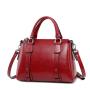 China Factory Custom Fashion Tote Bag for Women Genuine Leather Sling Handbag Thread Pattern Top Selling Lady's Shoulder Handbag