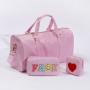 Keymay Popular Low MOQ High Quality Waterproof Large Handbag Foldable Nylon Travel Duffel Bag Gym Bag Sports Weekend Beach Bag
