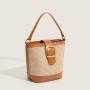 Popular Niche Straw 2024 New Women'S Summer Style Crossbody Hand Bucket Bag