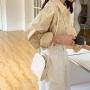 South Korea new saddle bag small advanced sense cross slung bag simple ins design mobile phone bag female