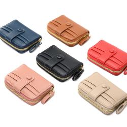 Lychee Pattern Organ Card Pack 2023 New Short Women's Zero Wallet Capacity Multi Zipper Carteras Mujer