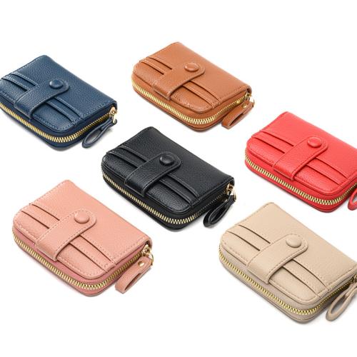 Lychee Pattern Organ Card Pack 2023 New Short Women's Zero Wallet Capacity Multi Zipper Carteras Mujer