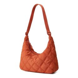 CHANGRONG Custom fashion lightweight cotton padded soft puffy quilted poofy tote bag Puffer Shoulder Bag