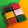 ZR266 Simple Wallet Women's Short Retro Hong Kong Style Versatile Multi Card Zipper Change Card Bag One Piece Bag