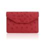 Cartera De Hombres ODM Minimalist Luxury Designer Genuine Ostrich Skin Card Holder Wallet Men Women's Business Mini Card Case