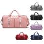 fashion designers sport fitness duffel bag portable cross shoulder foldable luggage traveling bag with shoe pocket
