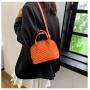 HR412 New Creative PU Leather Shell Bag Personalized Design Temperament Crossbody Bag Practical Shoulder Women's Handheld Bag