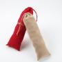 Customized Luxury Long Velvet Pouch Drawstring Velvet Pen Bag Pencil Packaging Bags Red Brown Velvet Pen Pouch