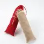 Customized Luxury Long Velvet Pouch Drawstring Velvet Pen Bag Pencil Packaging Bags Red Brown Velvet Pen Pouch