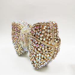 High quality luxury handmade Clutch Bags design full rhinestone diamond butterfly evening purse and handbags