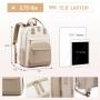 LOVEVOOK Baby Bag with Changing Pad Baby Registry Bag for Mom Dad with Stroller Buckles Large Waterproof Diaper Bag Backpack