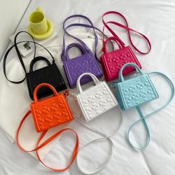 Simple Candy Color Summer Portable Women Handbags Indentation Casual Small Square Bag Niche Design Mini Womens Shoulder Bags