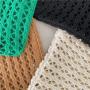 Wholesale Fashion Soft Cotton Thread Braid Women Tote Handbags Specially Designed Knit Embroidered Hollowed-Out Female Hand Bags