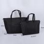Women Men Large Medium Size Tote Bag Daily Work Zipper Closure Waterproof Nylon Shoulder Tote Lady Shopping Bag Women's Tote Bag