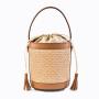 2024 New Beach Straw Bag Seaside Vacation Shoulder Bucket Bag Straw Bag for Women