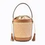 2024 New Beach Straw Bag Seaside Vacation Shoulder Bucket Bag Straw Bag for Women