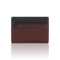 Custom card holder leather slim card holder wallet rfid blocking men card holder