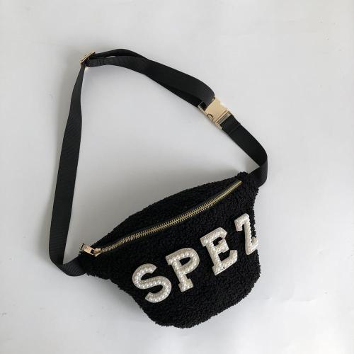 Keymay Multi Function Teddy Bear  Fanny Pack Crossbody Custom Waist Bag For Men Sherpa Crossbody Bag Women