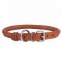 Dogs leather roller dog collar breathable waterproof genuine leather dog collar