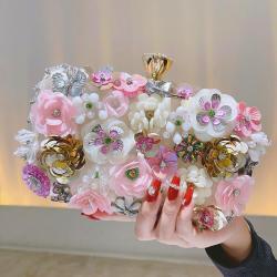 Elegant Fashion Luxury Flower Clutch Evening Bags Women Wedding Party Wallet Evening Bag Banquet Evening Dress