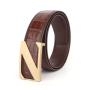 Ceinture En Cuir Veritable Custom Logo Famous Brands Belt Luxury Designer Wholesale Crocodile  Leather Belts For Mens