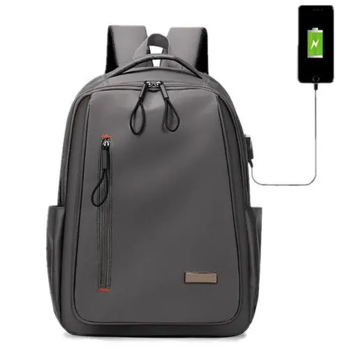 HR126 Unisex Casual Sport Travel Backpack USB Charging Business Waterproof Laptop Bags Leisure Customized Logo School Bag