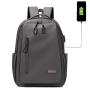 HR126 Unisex Casual Sport Travel Backpack USB Charging Business Waterproof Laptop Bags Leisure Customized Logo School Bag